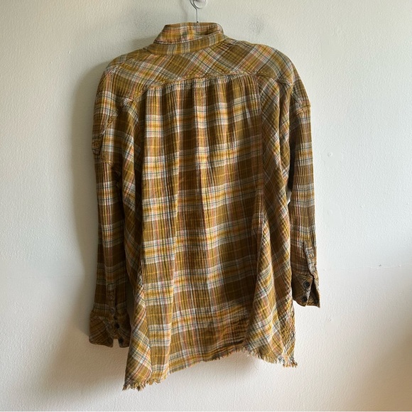 FREE PEOPLE Juniper Ridge Plaid Button Front Shirt - Picture 7 of 12